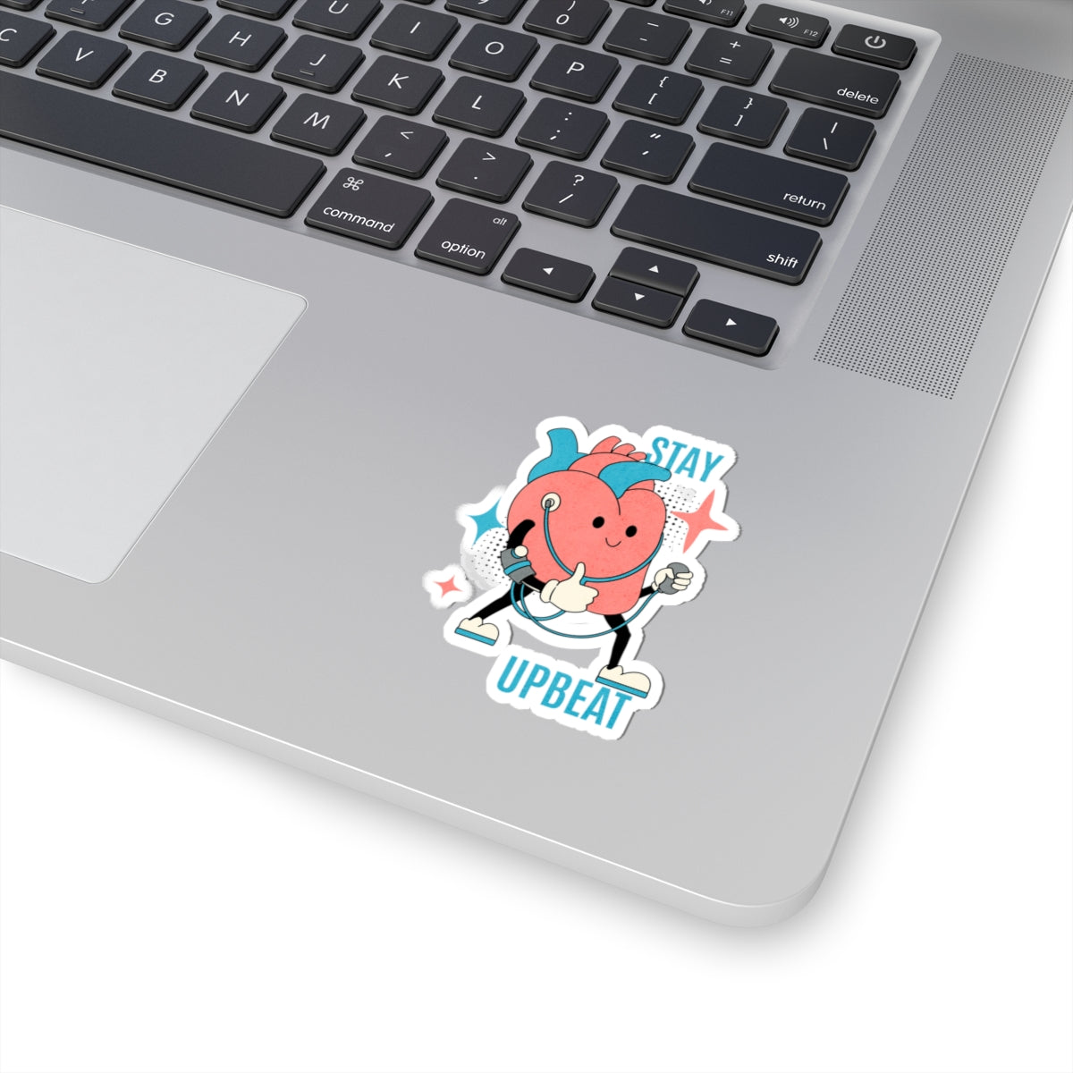 Stay Upbeat Heart Sticker