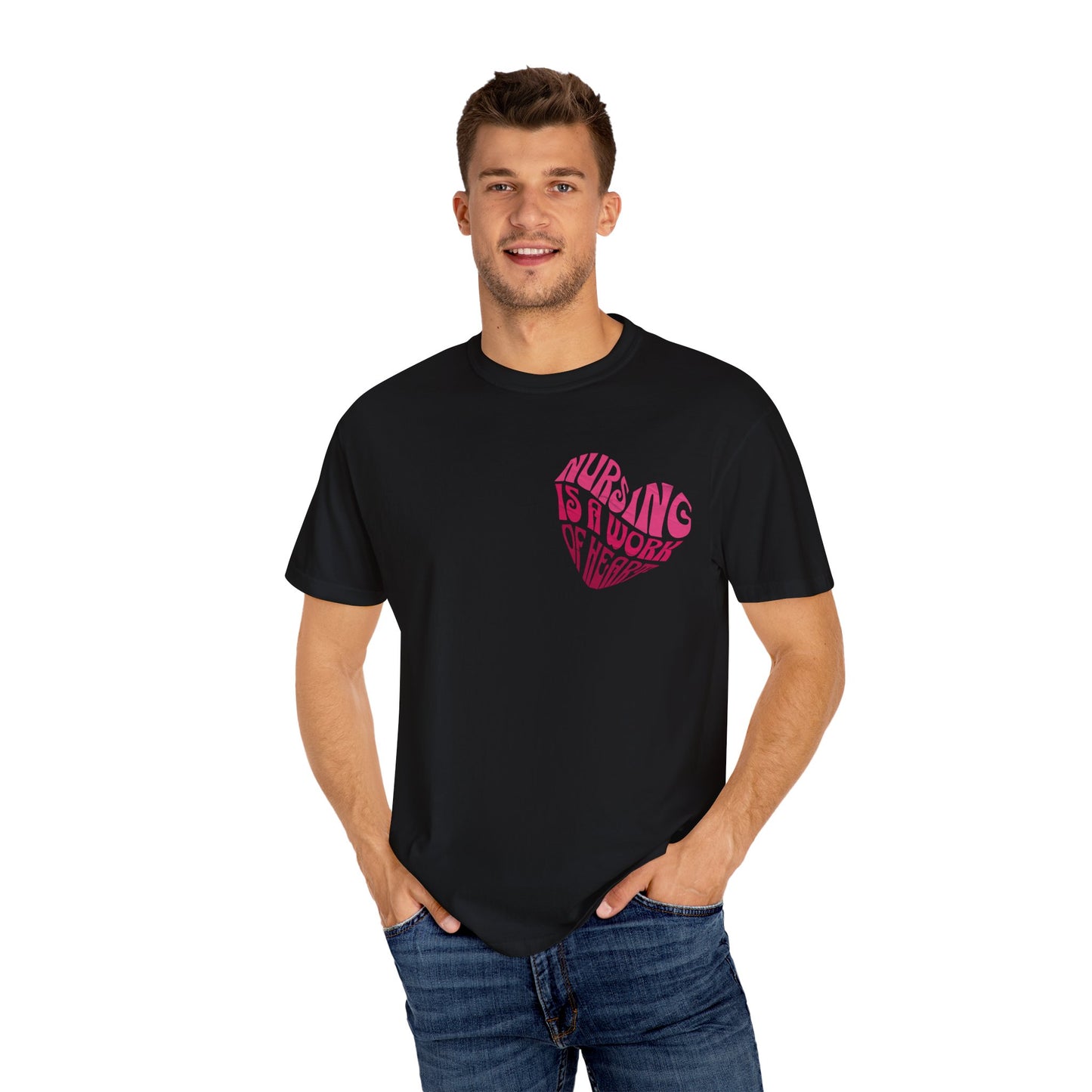 Nursing is a work of heart T-shirt