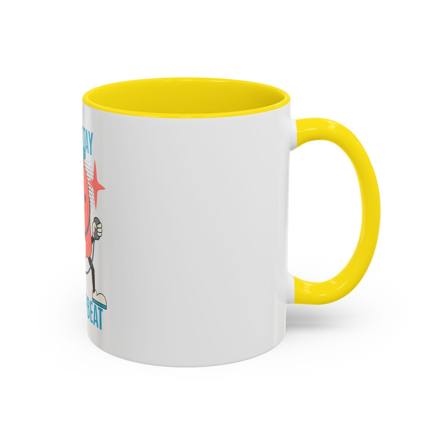Stay Upbeat Heart Coffee Mug