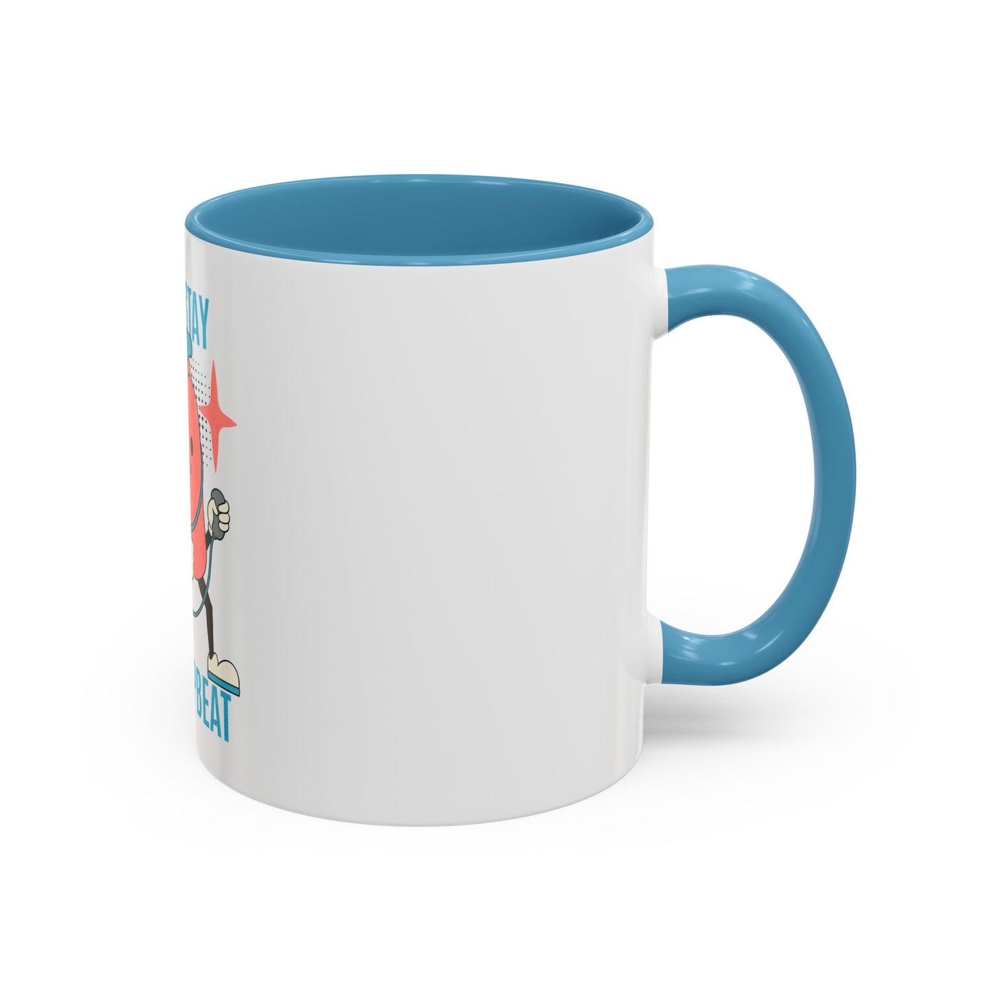 Stay Upbeat Heart Coffee Mug