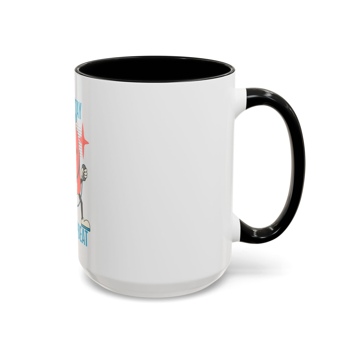 Stay Upbeat Heart Coffee Mug