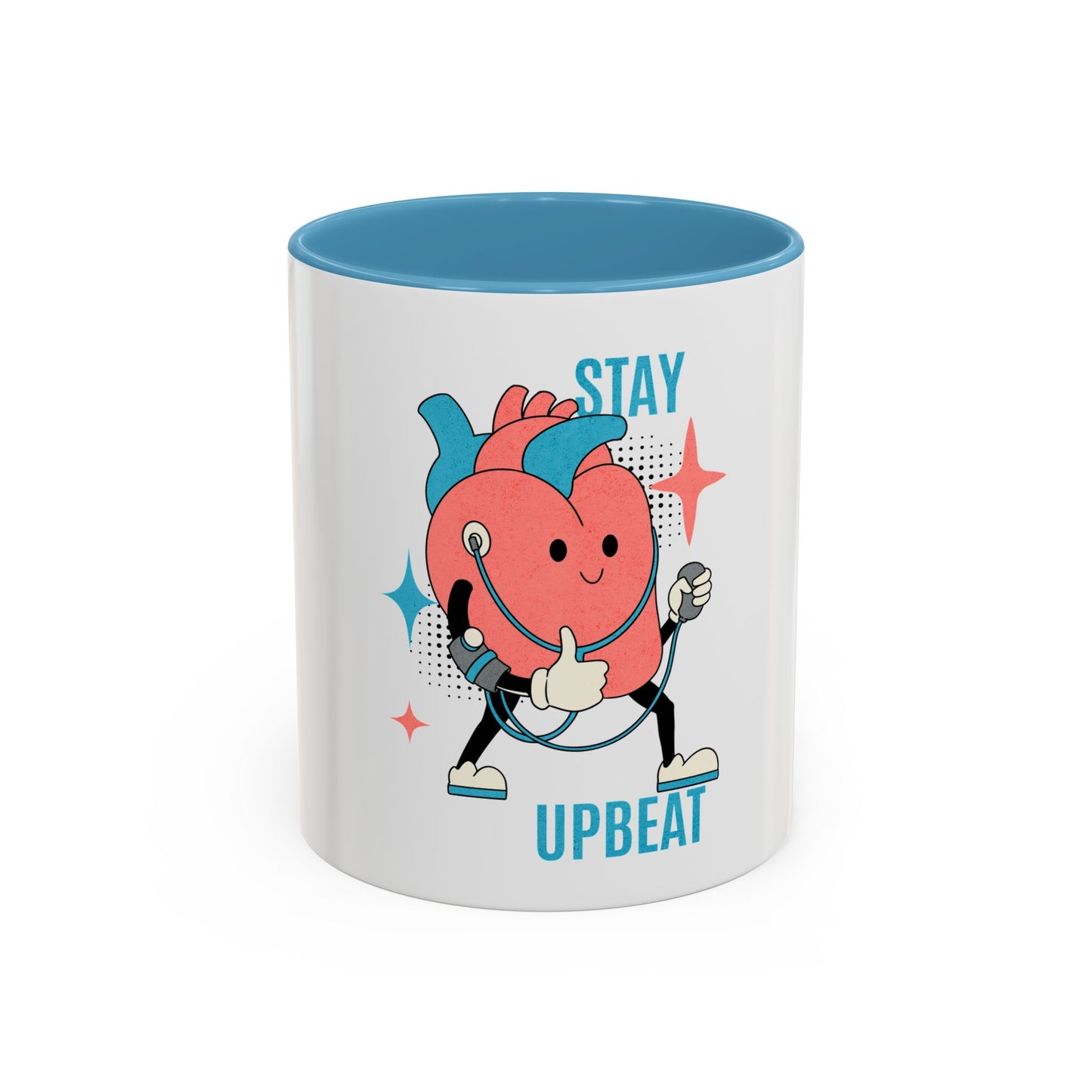 Stay Upbeat Heart Coffee Mug