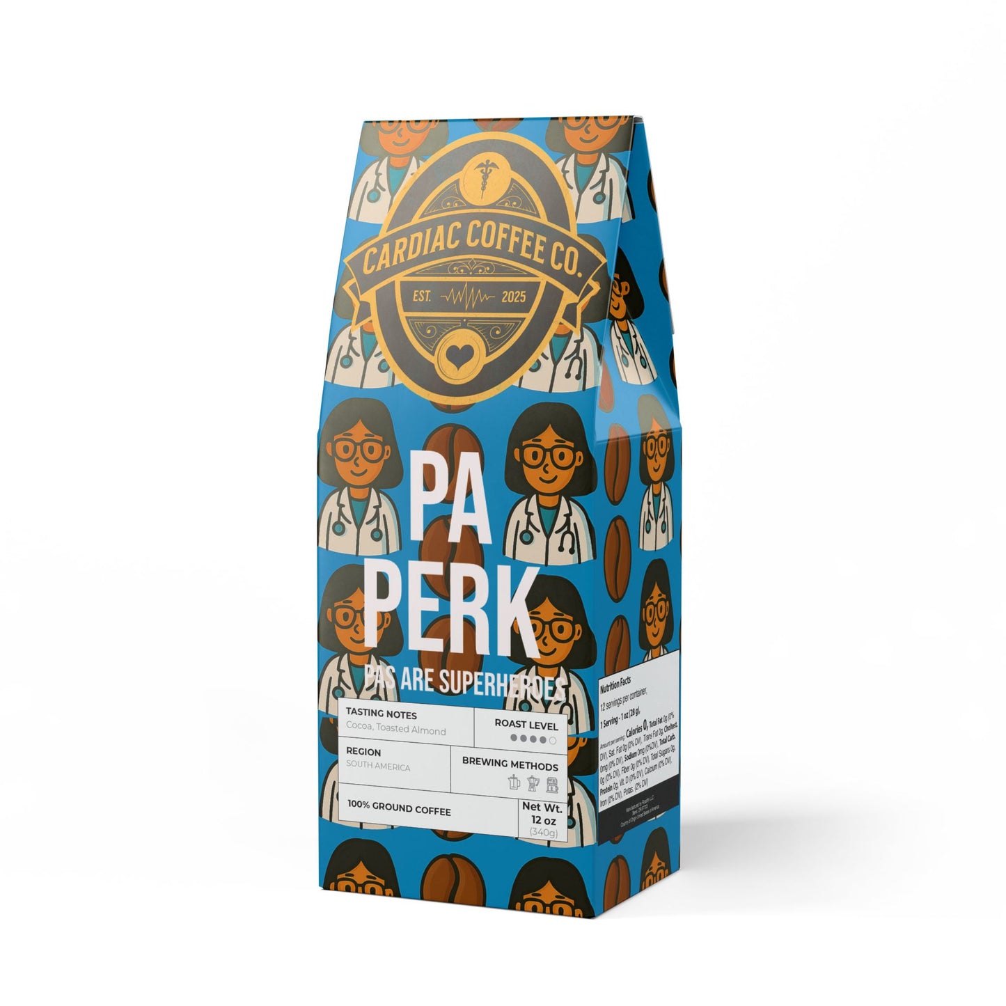 PA Perk Coffee Blend (Medium-Dark Roast) Benefits: Physician Assistant Students