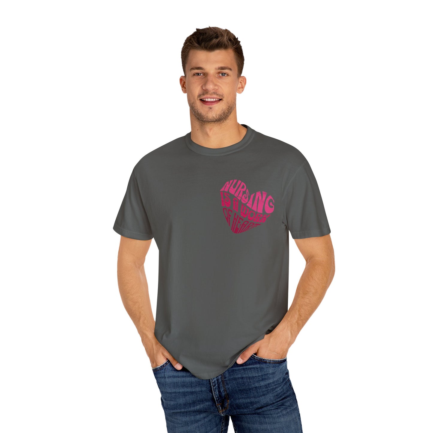 Nursing is a work of heart T-shirt