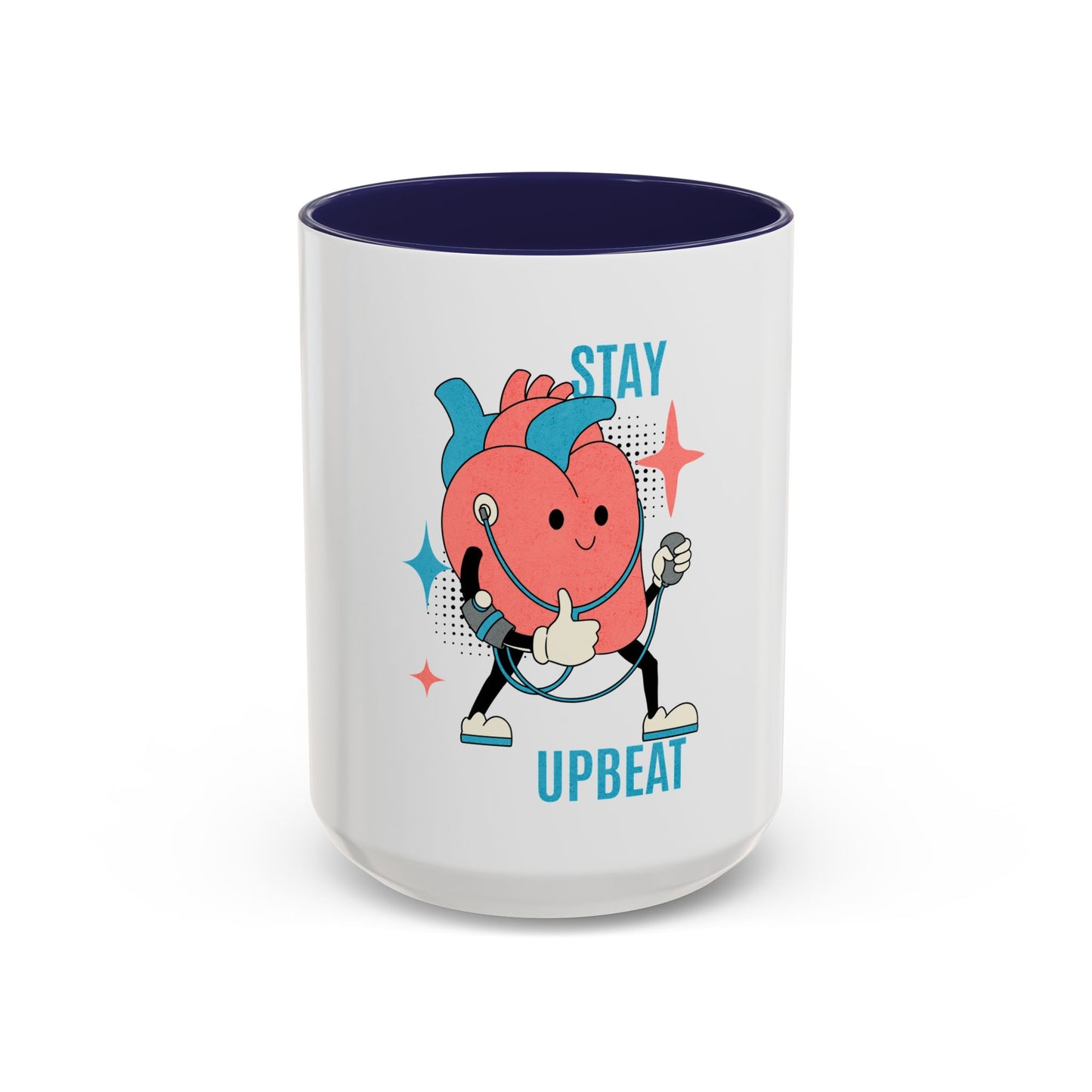 Stay Upbeat Heart Coffee Mug