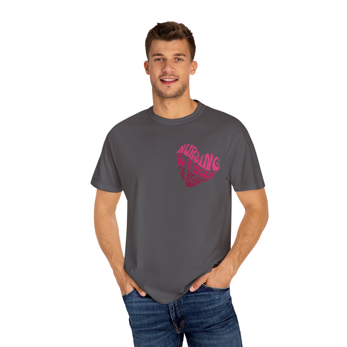 Nursing is a work of heart T-shirt