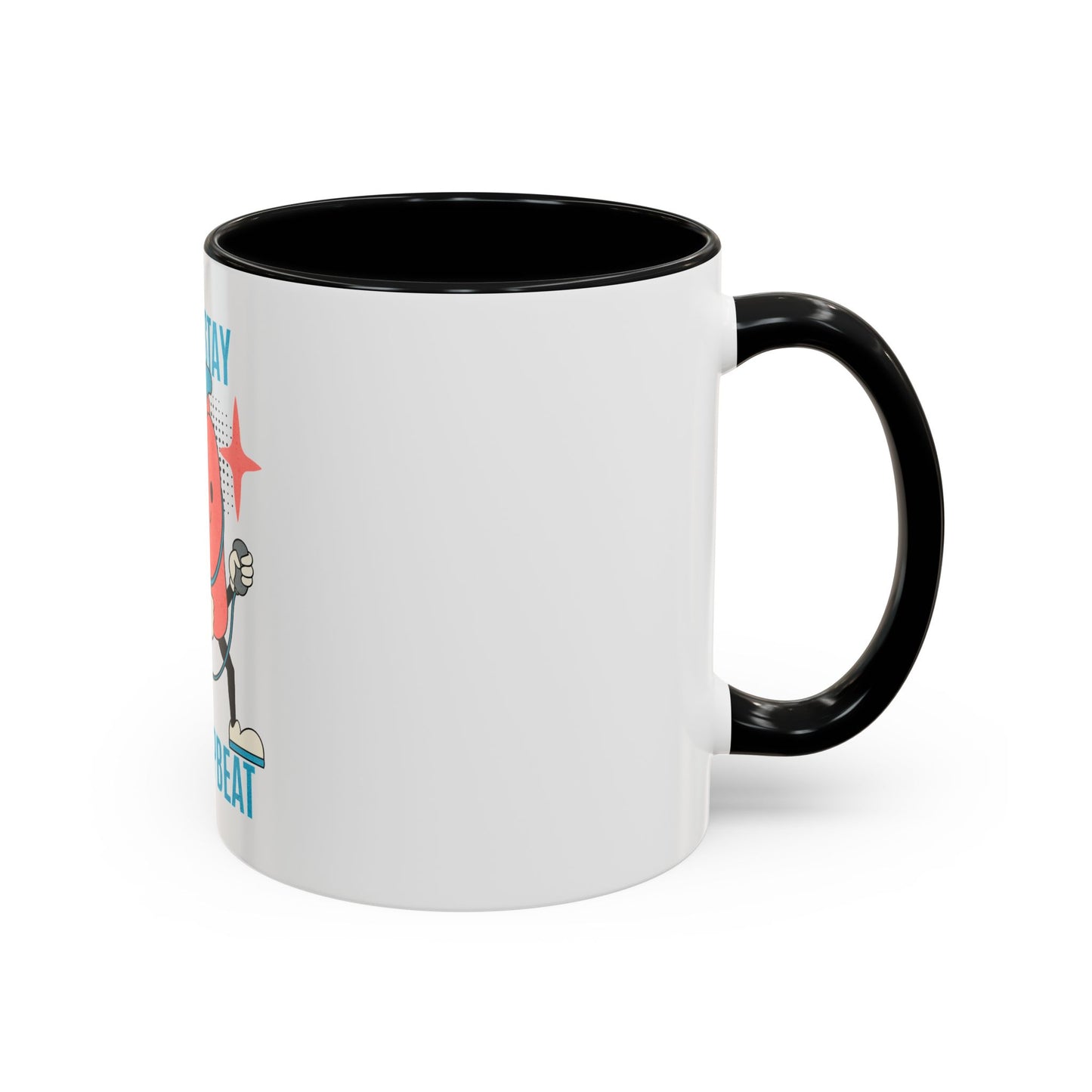 Stay Upbeat Heart Coffee Mug