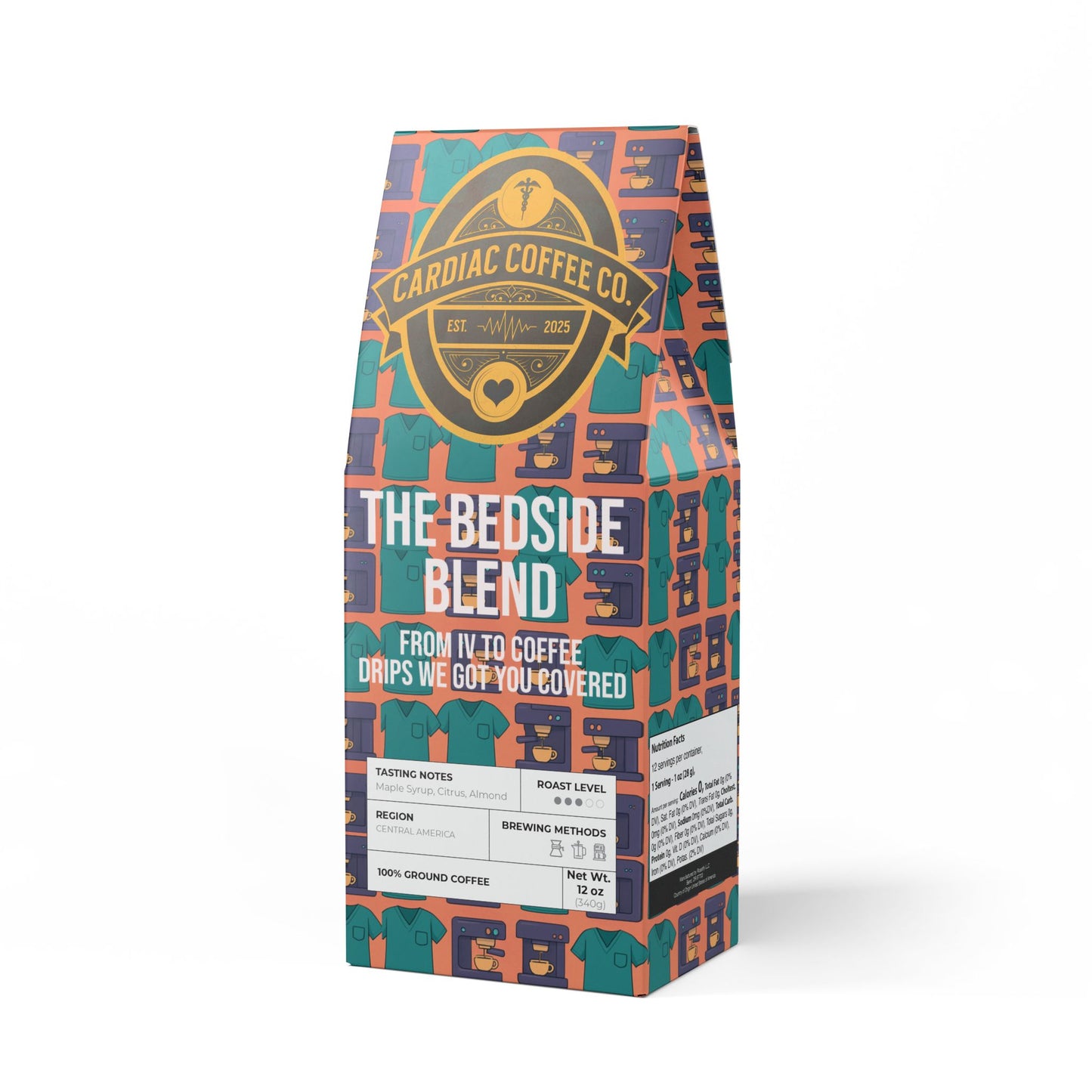 Bedside Blend Coffee Roast (Medium Roast): Benefits Bedside Nurses