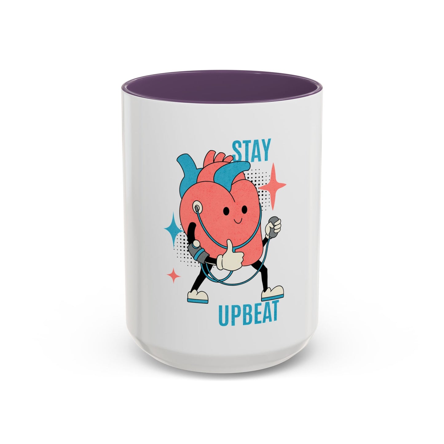 Stay Upbeat Heart Coffee Mug