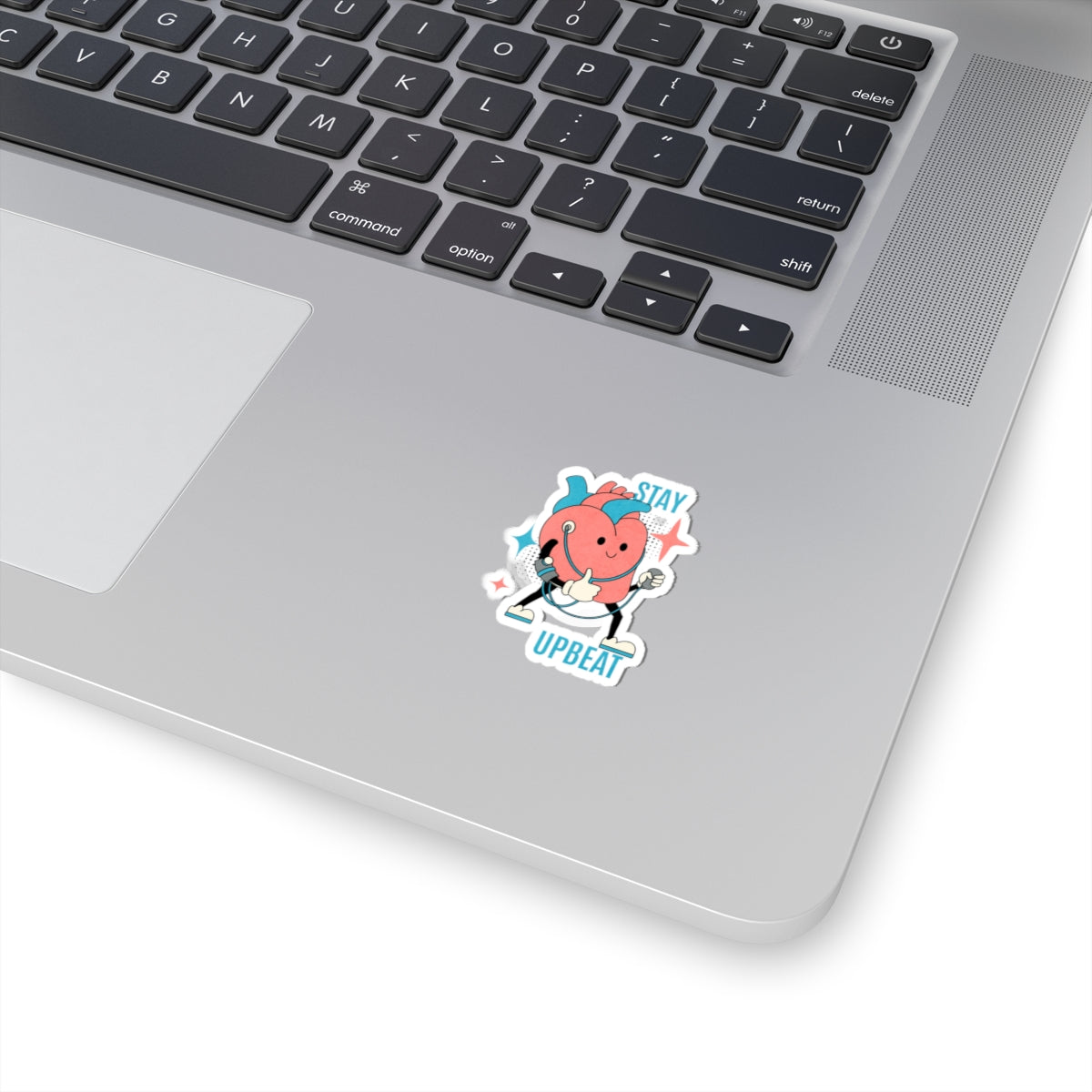 Stay Upbeat Heart Sticker