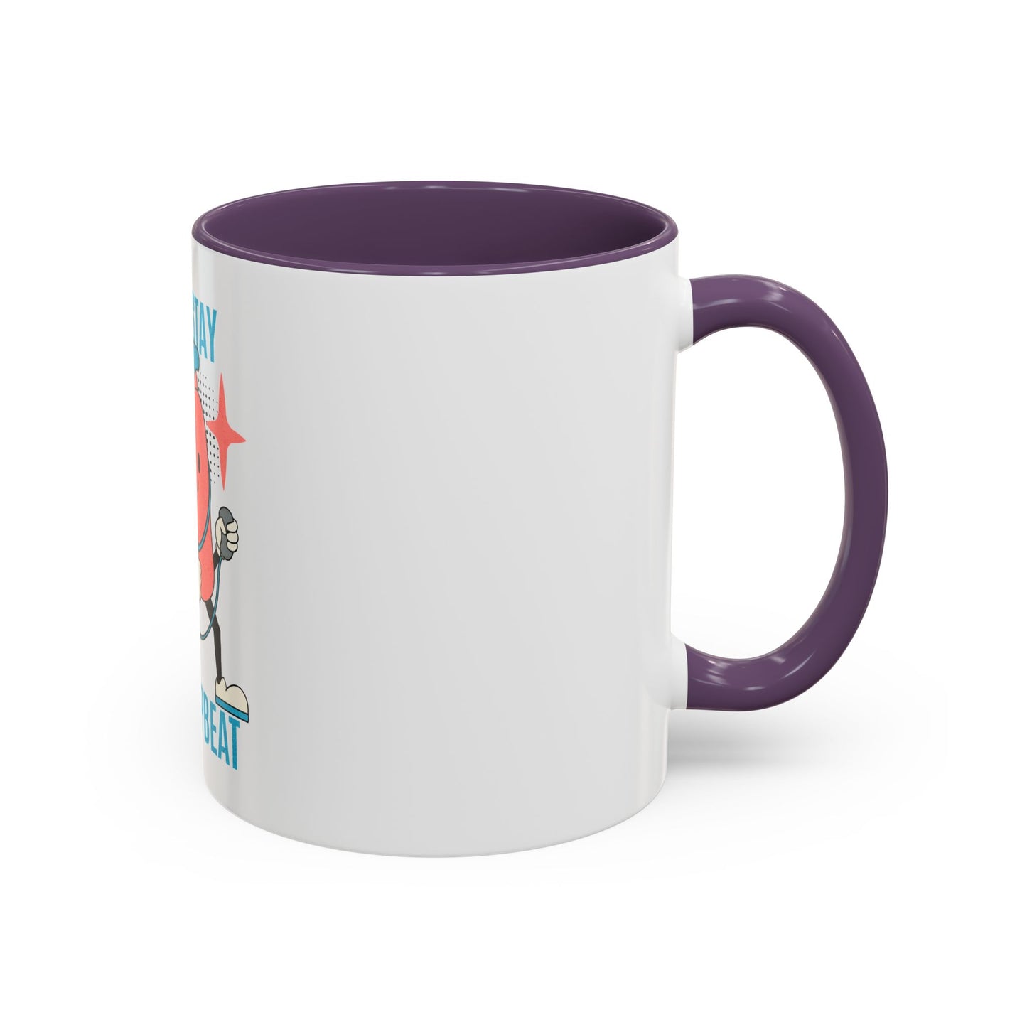 Stay Upbeat Heart Coffee Mug