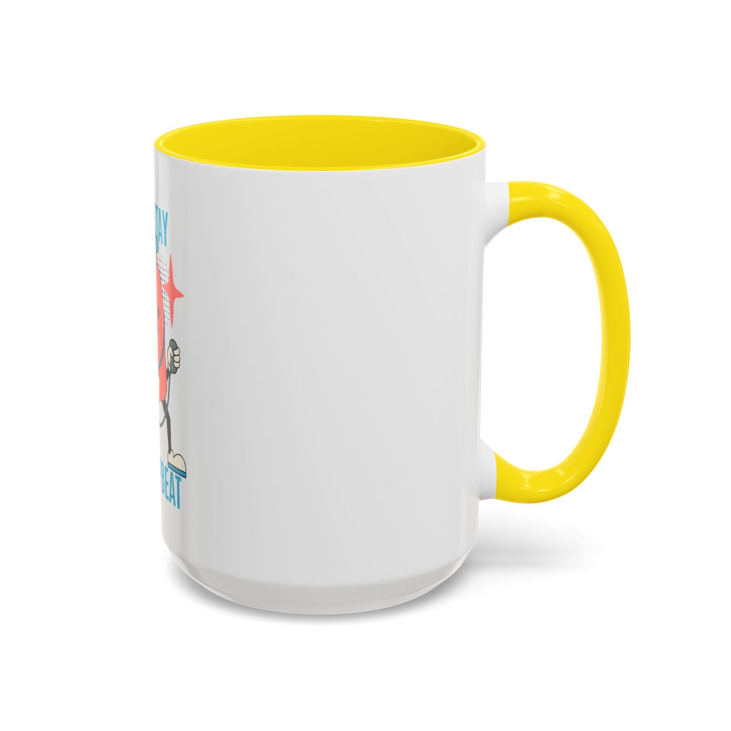 Stay Upbeat Heart Coffee Mug