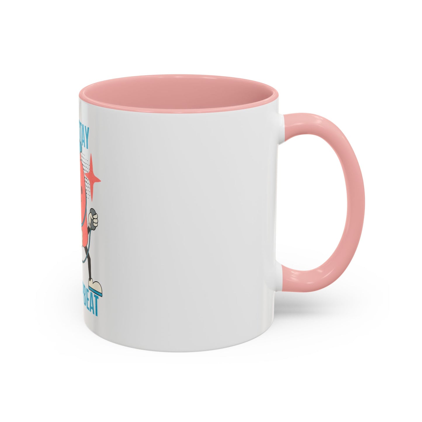Stay Upbeat Heart Coffee Mug