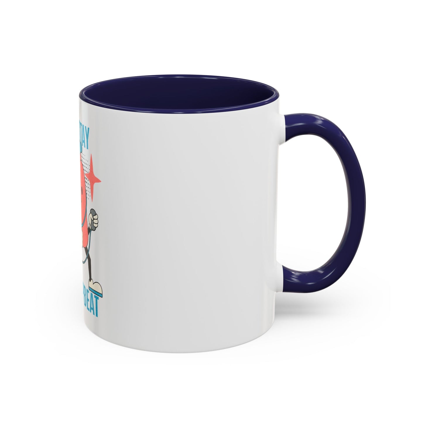 Stay Upbeat Heart Coffee Mug