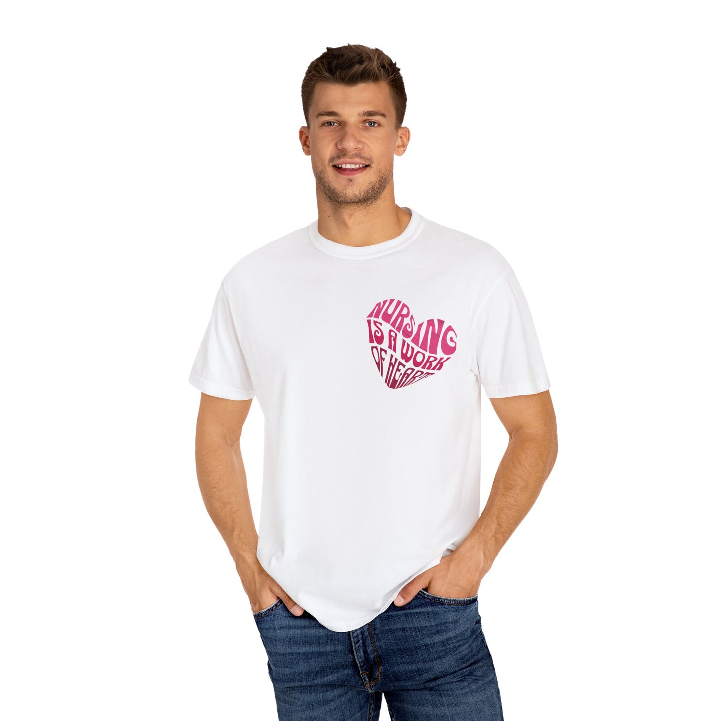 Nursing is a work of heart T-shirt
