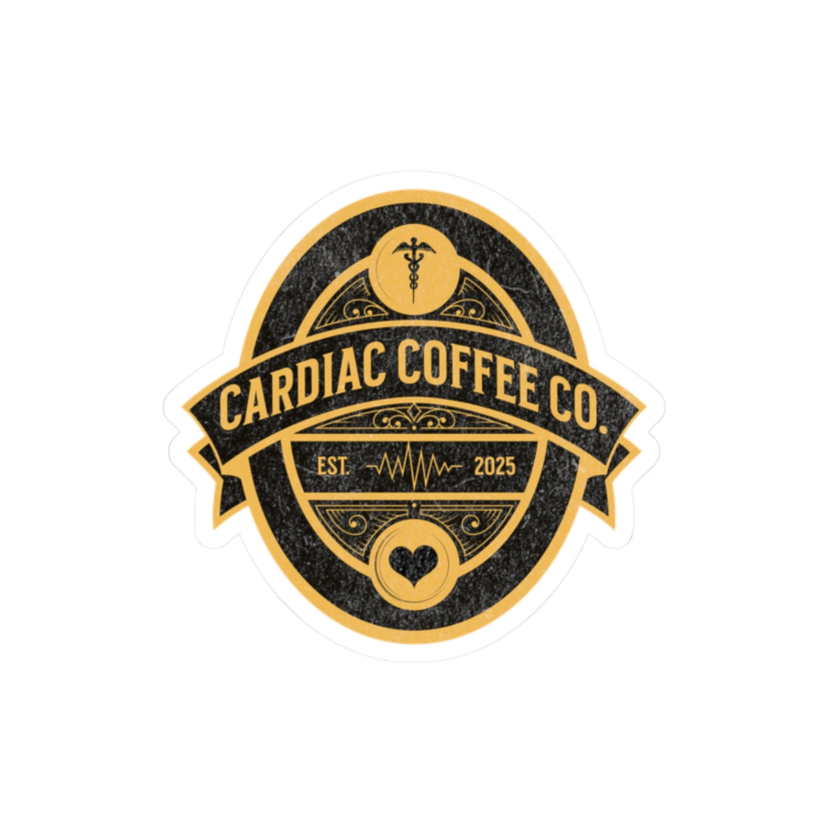 Cardiac Coffee Co. Sticker