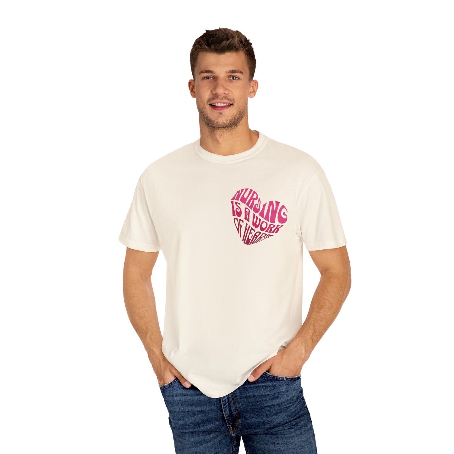 Nursing is a work of heart T-shirt