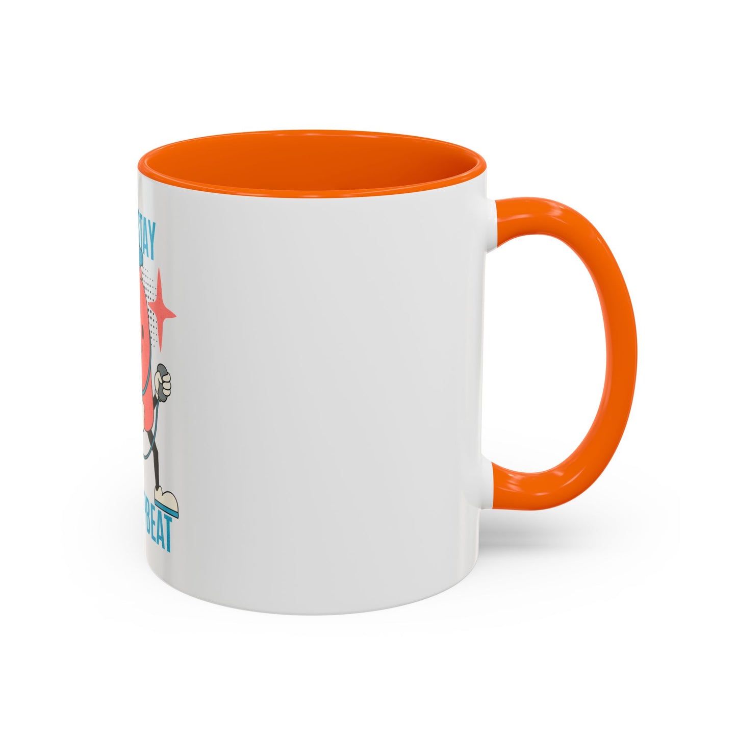 Stay Upbeat Heart Coffee Mug